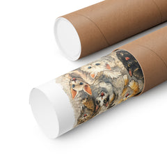 Who Let the Cats Out? Baldwin Harbor Animal Hospital Cat Poster — Matte Vertical Wall Art