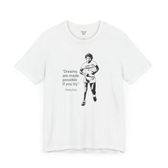 Terry Fox Inspirational Amputee Quote - Unisex Short Sleeve Tee,Amputee Awareness,Gift For Him,Gift For Her,Leg Amputee,Limb Loss Awareness