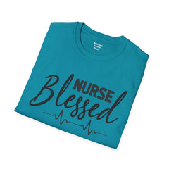 Blessed Nurse - Unisex Softstyle T-Shirt | Nurse Awareness, Medical Wear, Gift For Her, Scrubs Lover, Hospital Staff Gift, Registered Nurse