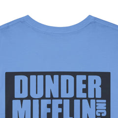 Albany Unisex Heavy Cotton Tee - Retro Dunder Mifflin Design for Nostalgic Fans