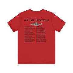 41 For Freedom FBM Fleet Ballistic Missile Submarine Unisex Jersey Short Sleeve Tee
