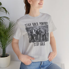 The Outsiders Shirt, Front and Back Images, Greasers Characters Shirt, Unisex Jersey Short Sleeve Tee