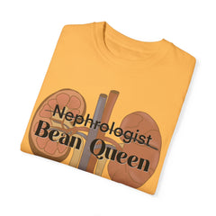 Nephrologist Bean Queen, Graphic Unisex Garment-Dyed T-shirt