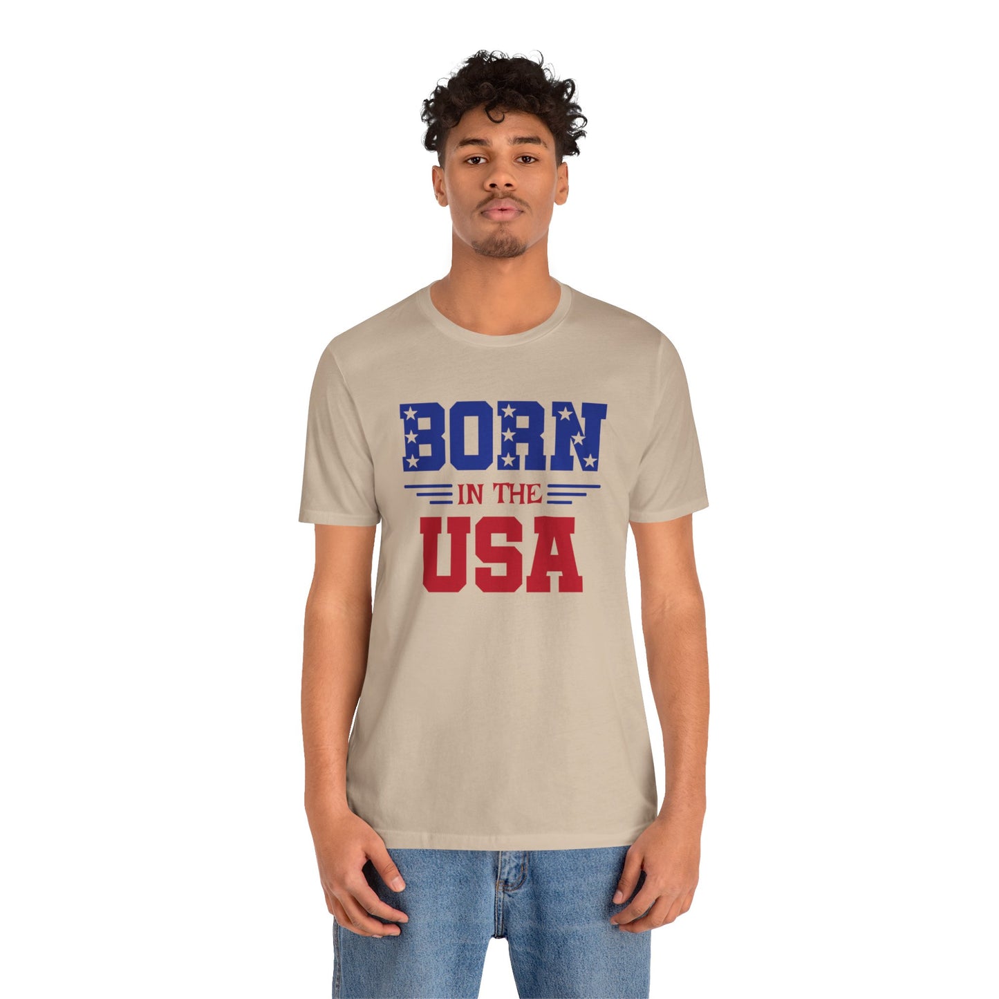 Born In The USA, Unisex Jersey Short Sleeve Tee