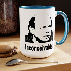 Princess Bride Funny Quote Mug,INCONCEIVABLE Quote,Vizzini Quote,Wallace Shawn fan,gift for him,gift for her,cult classic movie,pop culture
