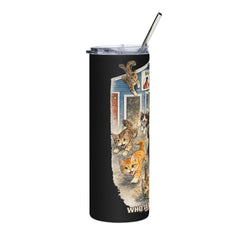 "Who Let the Cats Out?" Baldwin Harbor Animal Hospital 20oz Stainless Steel Tumbler
