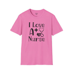 I Love A Nurse - Unisex Softstyle T-Shirt | Nurse Awareness,Gift For Him,Scrubs Lover,Hospital Staff,Gift For Her,RN, Registered Nurse