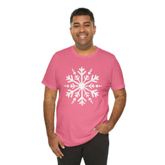 Let It Snow Galaxy Snowflake T-Shirt — Christmas Winter Starburst Tee