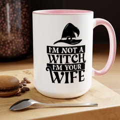 Princess Bride Quote Mug,I'm Not A Witch I'm Your Wife,Valerie,Carol Kane fan,80s Movie Quote,romcom mug,movie lover gift,comedy movie mug,