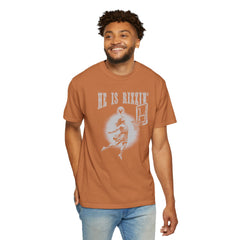 He Is Rizzin' Vintage Playing Basketball Shirt  -  Unisex T Shirt