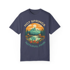 Hot Springs National Park Graphic, Comfort Colors Soft Relaxed Fit Unisex Garment-Dyed T-shirt