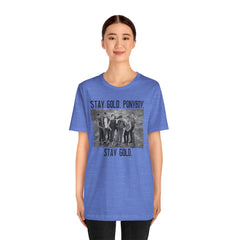 The Outsiders Shirt, Front and Back Images, Greasers Characters Shirt, Unisex Jersey Short Sleeve Tee