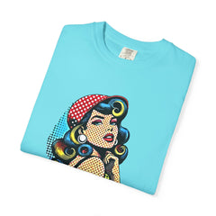 Pop Art Pinup Girl Comfort Colors T-Shirt
