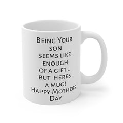 Mom humor mug, funny mom gift, gift from son, unique mom gift, coffee lover mug, humorous mug, Mothers Day mug, present for mom, mom fun mug