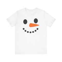 Snowman Face Graphic - Unisex Jersey Short Sleeve Tee