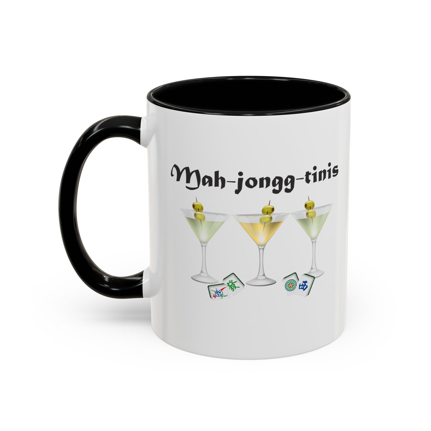 Mah-jongg-tinis Mug, Ceramic 11oz Game Mug