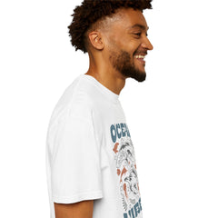 Whales and Dolphins, Ocean Vibes -  Graphic Unisex Garment-Dyed T-shirt