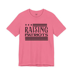 Raising Patriots Tee – Americana Stars & Stripes Family Pride T-Shirt