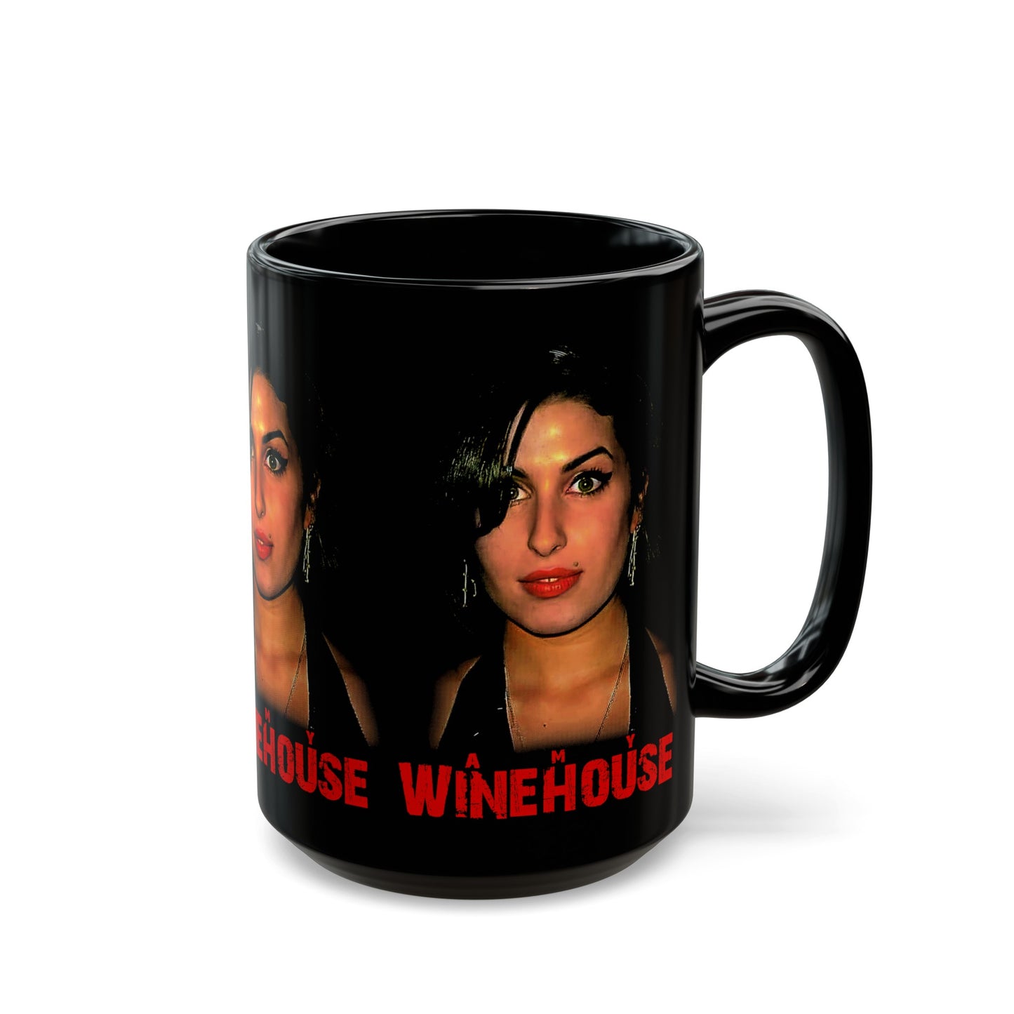 Gone Too Soon, Amy Winehouse, 3 Graphics Black Mug (11oz, 15oz)