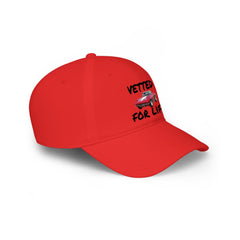 Vetted For Life Hat — Vintage Red Car Baseball Cap