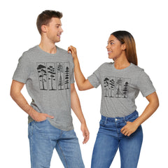 Nature-Inspired Unisex Jersey Tee, Tree Graphic T-Shirt, Eco-Friendly Fashion, Gift for Nature Lovers, Casual Wear, Outdoor Adventure