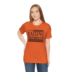 Raising Patriots Tee – Americana Stars & Stripes Family Pride T-Shirt