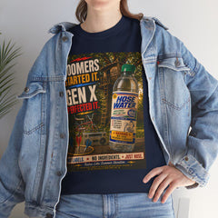 Boomers Started It. Gen X Perfected It. Vintage Hose Water Bottle Graphic Tee