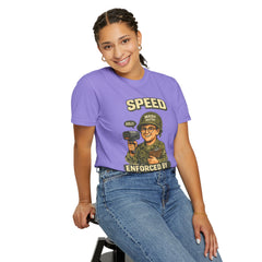 Speed Enforced By Radar T-Shirt — MASH 4077 Retro Traffic Cop Graphic Tee