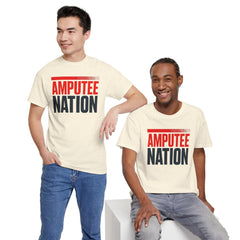Amputee Nation Unisex Heavy Cotton Tee, Support Shirt, Gift for Amputees, Awareness Apparel, Casual Comfort Wear