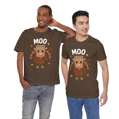 Funny Thanksgiving Turkey Moo T‑Shirt - Unisex Tee