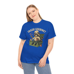Trash Gourmet Unisex Heavy Cotton Tee, Funny Graphic T-Shirt, Quirky Casual Wear, Unique Gift for Food Lovers, Eco-Friendly Apparel
