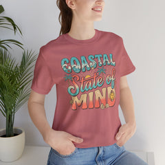 Coastal State of Mind Tee — Retro Beach Graphic T-Shirt