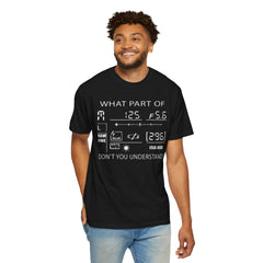 CAMERA DISPLAY, Graphic Unisex Garment-Dyed T-shirt