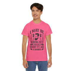 Humorous Barber Tee, Funny Barber Gifts, Unisex Cotton Shirt, Barber Appreciation, Father's Day Gift Tee, Hair Stylist T-Shirt