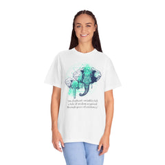 Elephants Graphic  Garment-Dyed T-shirt
