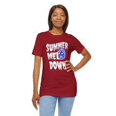 Summer Meltdown Graphic Tee — "Summer Melt Down" Sun Design