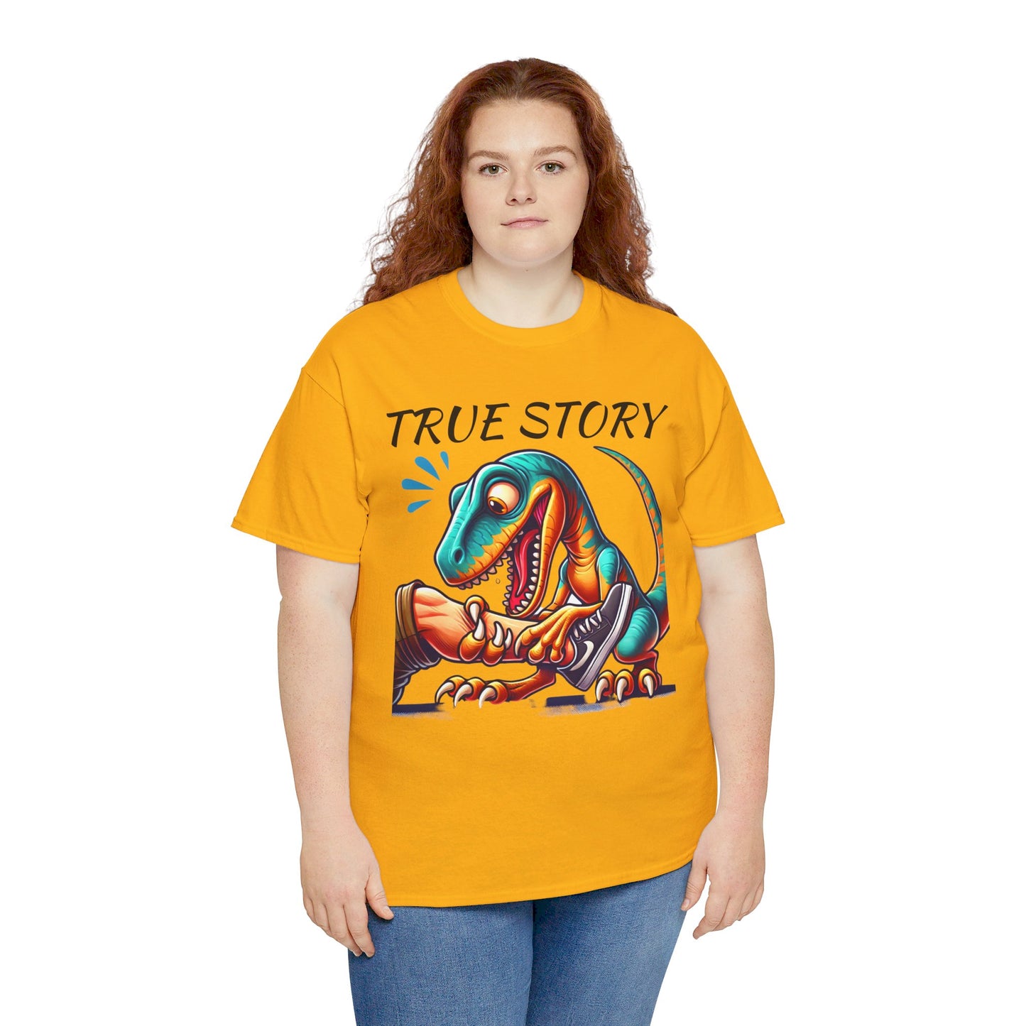 True Story Amputee Dinosaur Humor - Unisex Garment-Dyed T-shirt