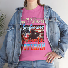 Female Veteran Pride T-Shirt — Gift for Her (Army, Navy, Air Force, Marines)