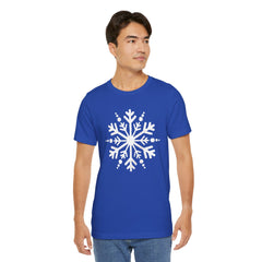Let It Snow Galaxy Snowflake T-Shirt — Christmas Winter Starburst Tee
