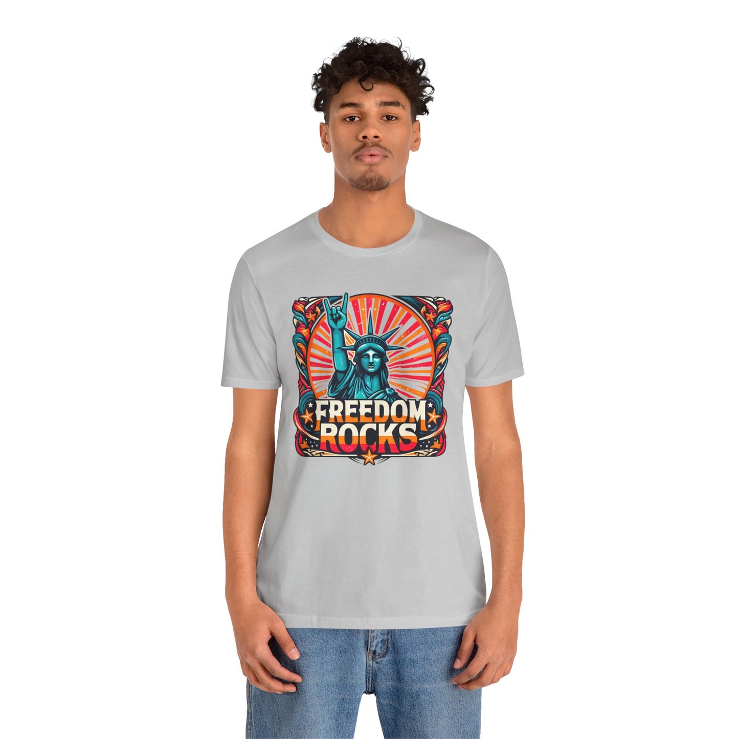 July 4th Statue Of Liberty Freedom - Graphic Unisex Short Sleeve Tee