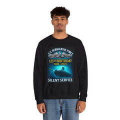 125th Birthday U.S. Submarine Force Enlisted Sweatshirt — "Silent Service" Tribute (1900–2025)