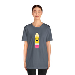 Emoji TEACHER PENCIL- Graphic Unisex Jersey Short Sleeve Tee