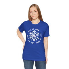 Let It Snow Snowflake T-Shirt — Christmas Winter Tee