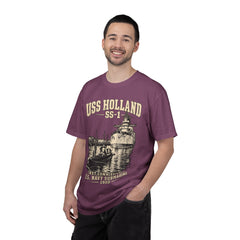 USS Holland SS-1 Submarine Vintage Graphic T-Shirt — Navy History Tee