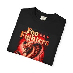 Foo Fighters Snake Garment Dyed Unisex T-Shirt - Retro Concert Merchandise