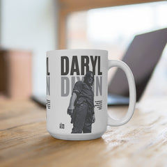 Daryl Dixon Ceramic Mug — The Walking Dead Three-Panel Fan Coffee Cup (11oz/15oz/20oz)