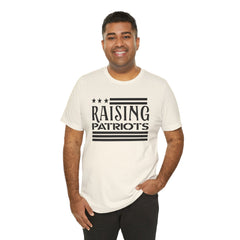 Raising Patriots Tee – Americana Stars & Stripes Family Pride T-Shirt
