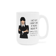 Wednesday Addams - Ceramic Mugs (11oz\15oz\20oz) | Pop Culture | Addams Family | Fan Gift | Gift For Her | Gothic Style Mug | Creepy Comedy