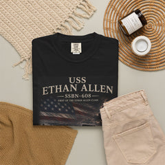 USS Ethan Allen SSBN-608 T-Shirt — "Forty One for Freedom" Patriotic Submarine Tee