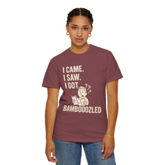 Funny Unisex Garment-Dyed T-Shirt, Bamboozled Shirt, Humorous Tee, Gift for Him/Her, Quirky Casual Wear